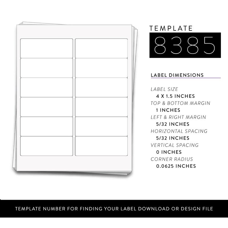 Dashleigh 120 Printable Small Bottle Labels for 2 oz. and 4 oz. Bottles, 4 x 1.5 inches - Image 3